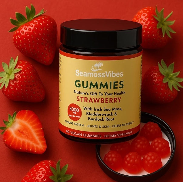Sea Moss Gummies (Pre-Order) Stawberry Flavour